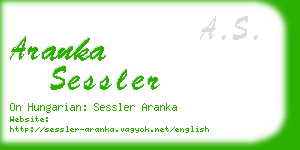 aranka sessler business card